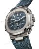 Super Clone 2024 Patek Philippe Nautilus 5980 Blue-Gray Face Stainless Steel Watch (2)_th.jpg